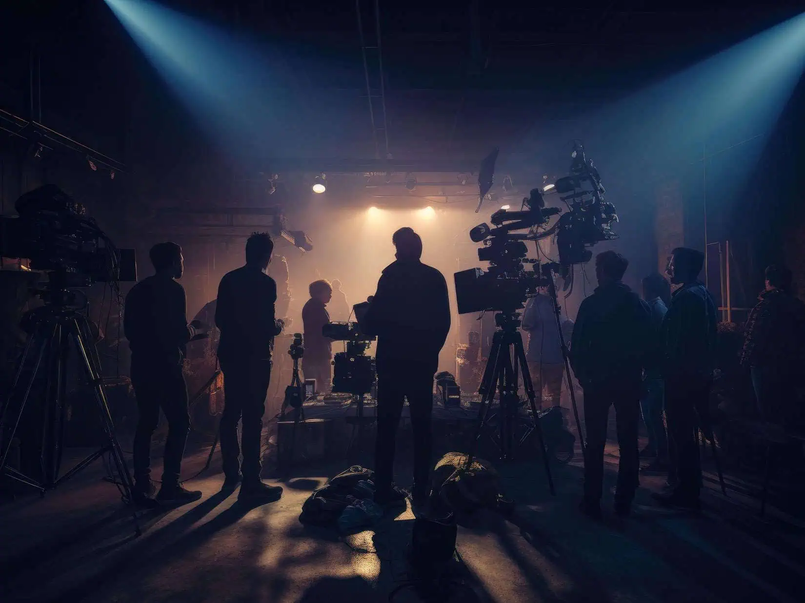 filmcrew op set