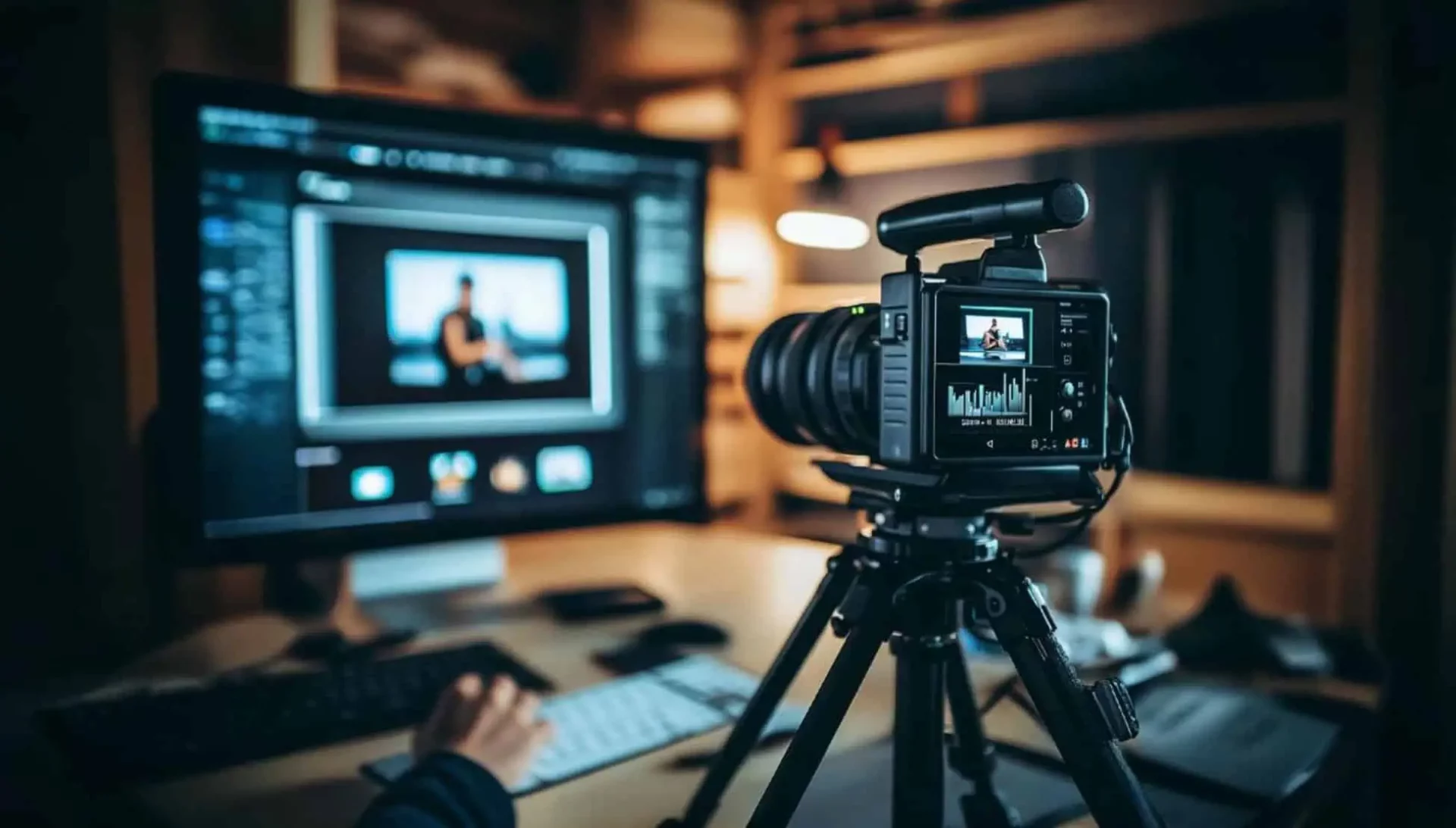camera is verbonden aan computer en toont beeld
